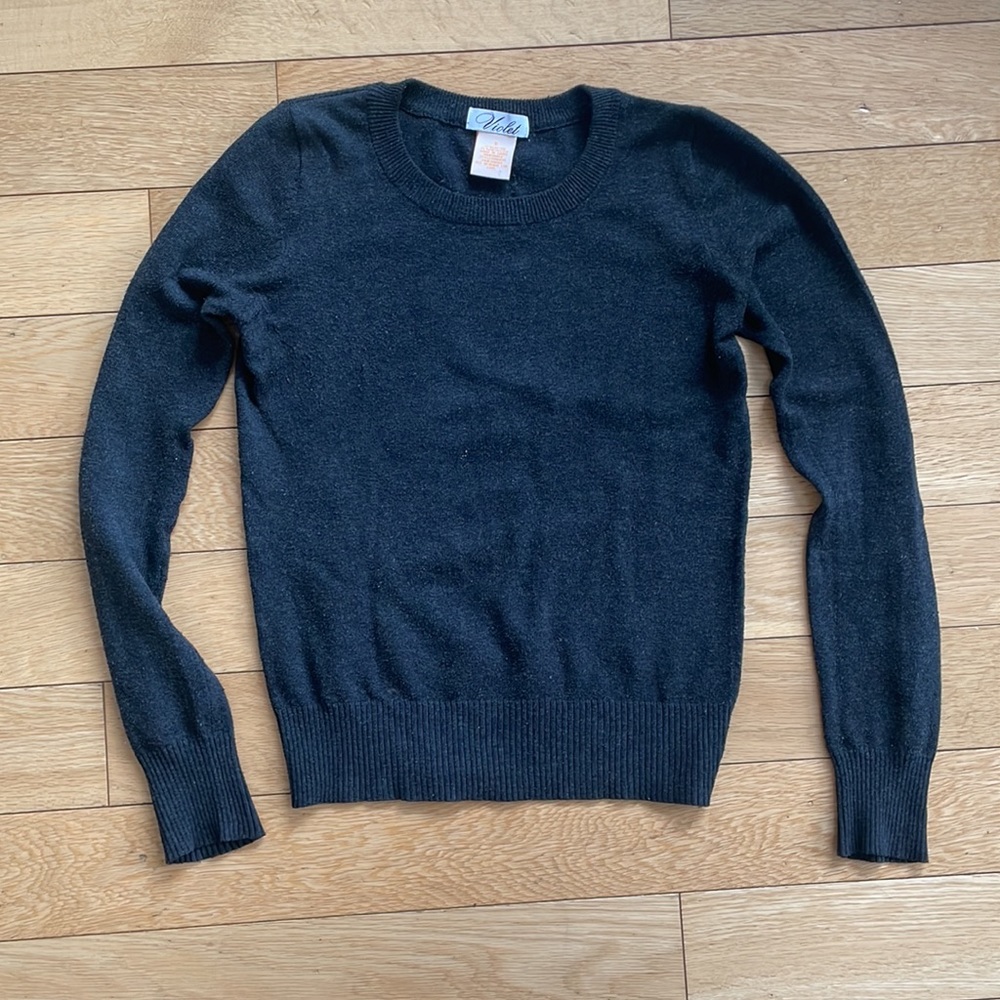 Basic Grey Sweater Size Small - image 3